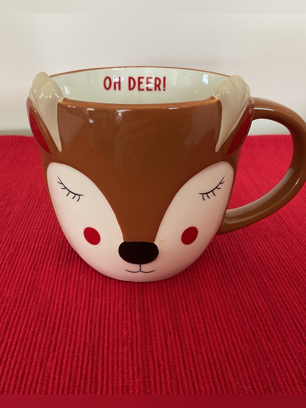 NWT Wondershop Target Reindeer Face Mug